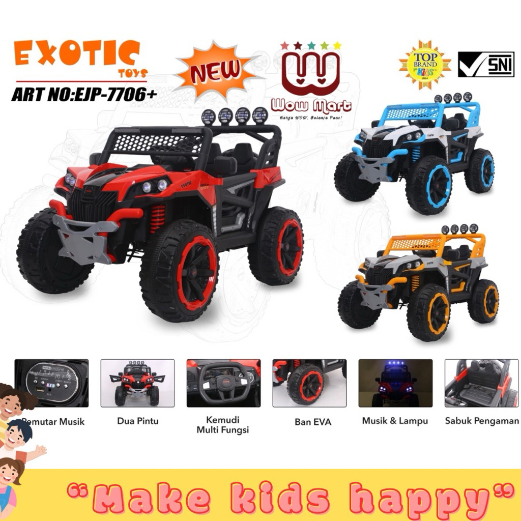 MOBIL MAINAN AKI EJP 7706+ BAN EVA ( BAN KARET )