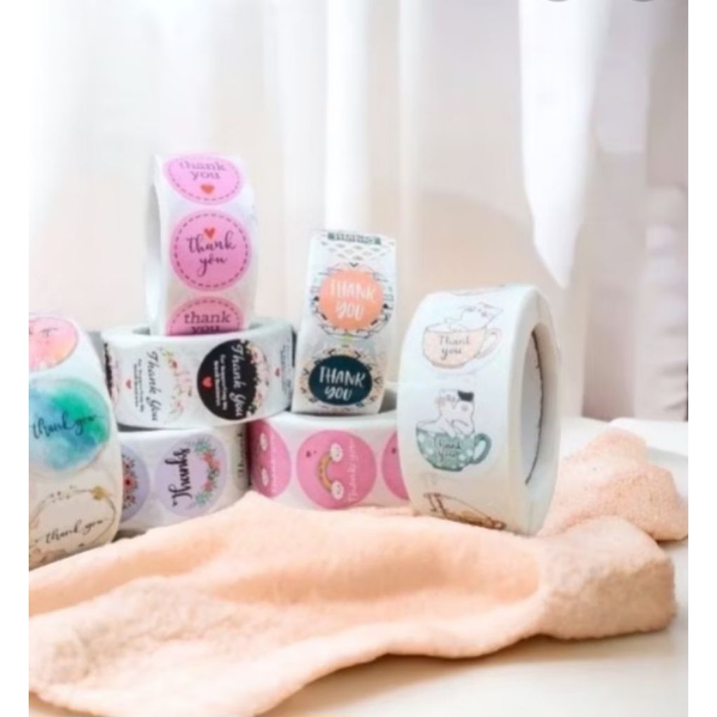 

stiker thank you/stiker gulung