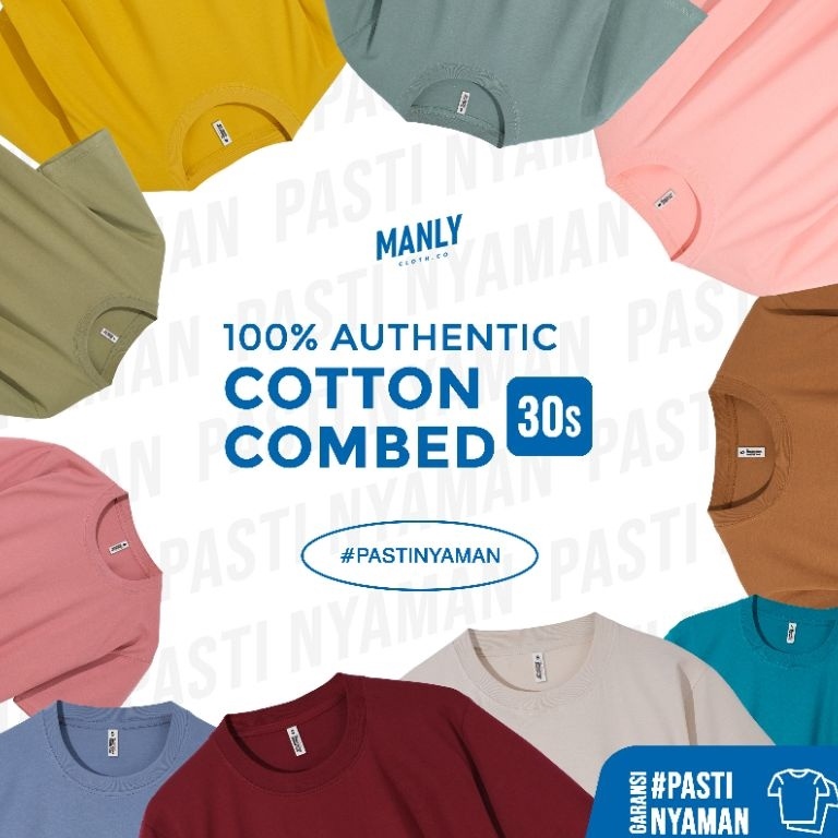 KODE A88W KAOS POLOS PREMIUM COTTON COMBED 3S