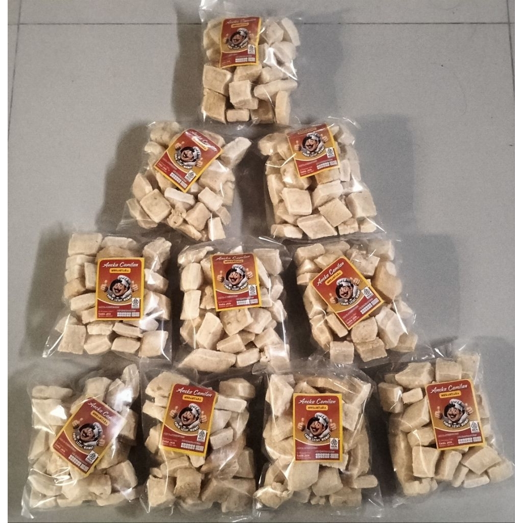 

Isi 10 bungkus kerupuk rambak tahu kotak original rasa terasi udang bawang Camilan Cemilan Food Snack Krupuk