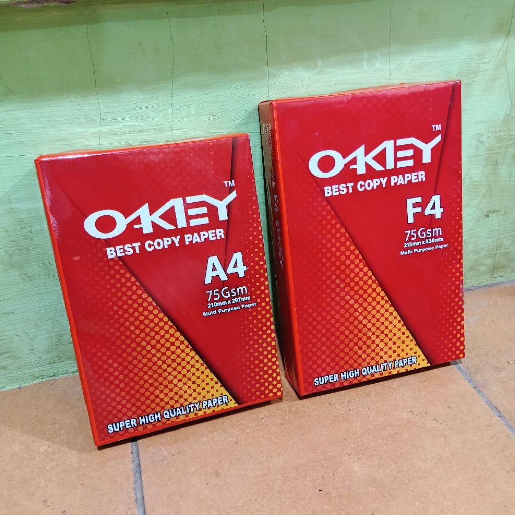 

Ay00! 1 Rim Kertas HVS A4/F4 75 Gram Okey Isi 500 Lembar ( Packing Aman )