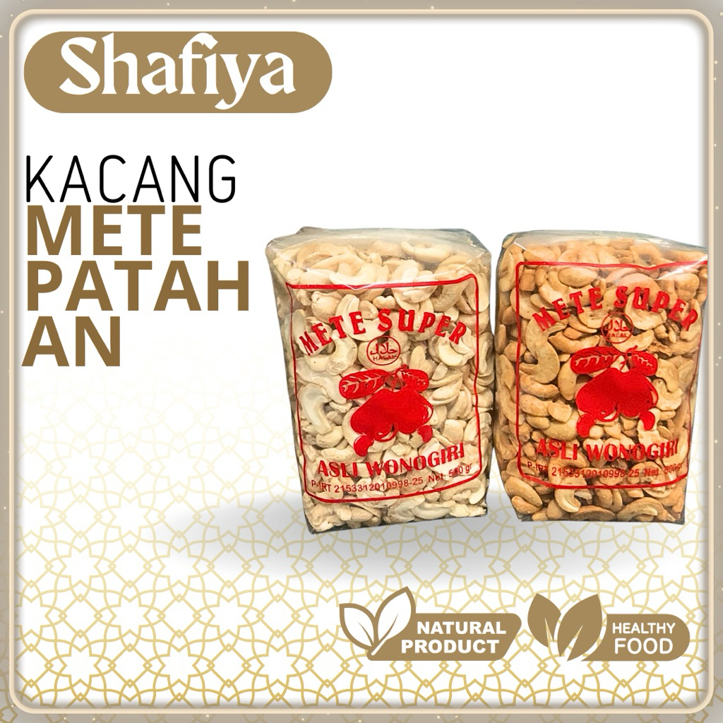 

Kacang Mete Patahan Asli Wonogiri 500 GR