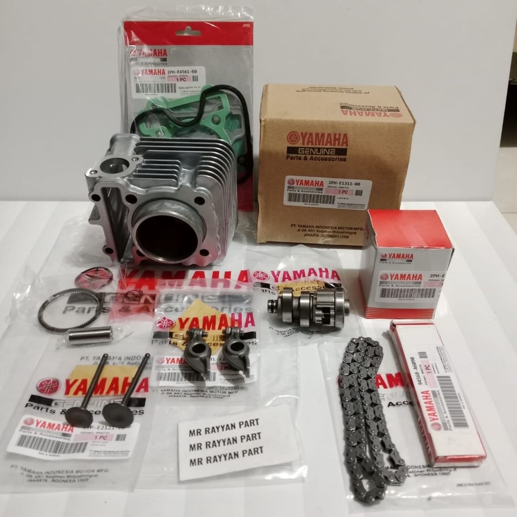 Blok Seher Komplit+Noken As+Platuk+Rantai Keteng+Payung Klep+Topset Mio M3 Mio Z 125 Soul GT 125 Fin