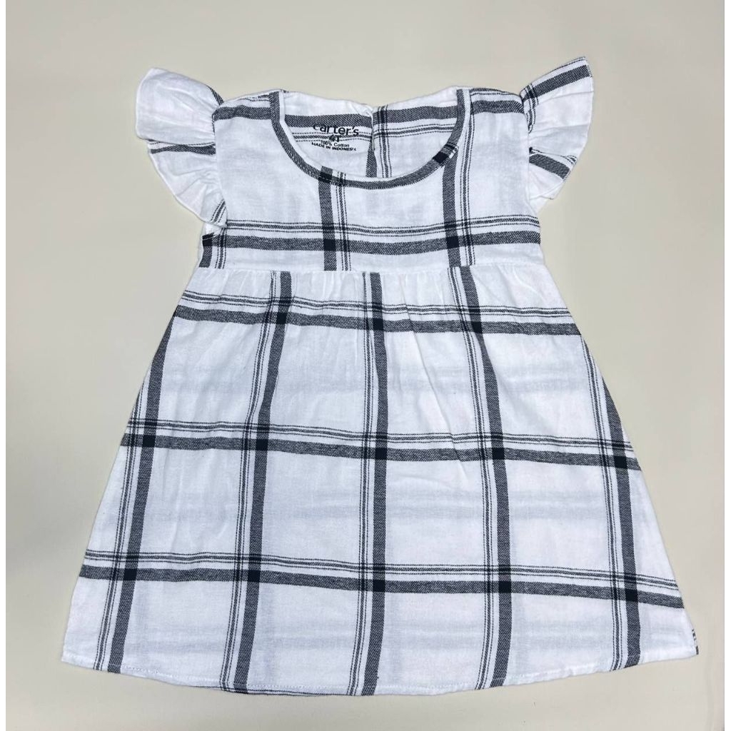 BAJU DRESS CARTER'S CEWE|BEST SELLER|BAJU DRESS KOTAK-KOTAK TERMURAH|BAJU ANAK LUCU|BAHAN ADEM|BAJU 
