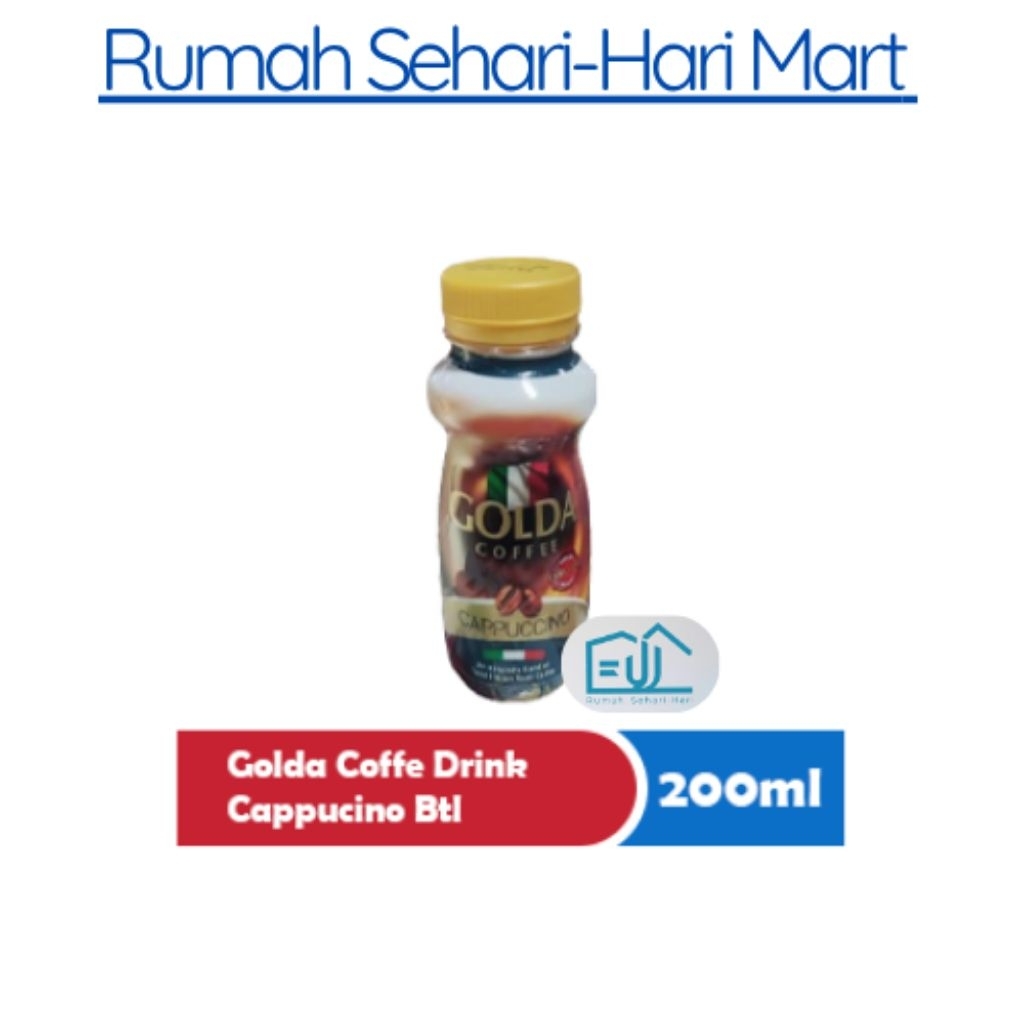 

Golda Coffee Drink Cappuccino 1 Dus Isi 12 Botol | Minuman Kopi Siap Minum 200ml