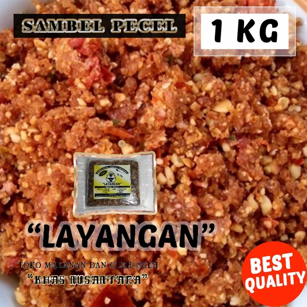 

SAMBEL PECEL / BUMBU PECEL KACANG LAYANGAN *Cap Layangan* ISTIMEWA Khas Kab. Madiun 1 kg / 1000 gram