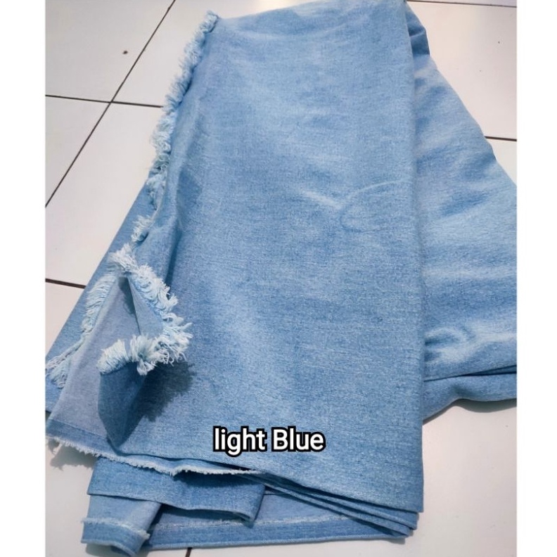 KODE H15J Kain Bahan Celana levis jeans stretch melar  Kain jeans Denim Tebal melar hrg 3 mtr