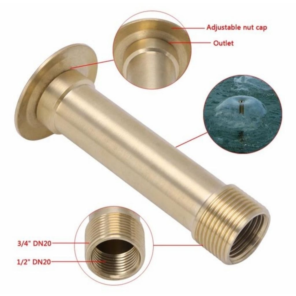 Nozzle Air Mancur - Fountain Nozzle model kepala jamur 1/2" - 3/4"