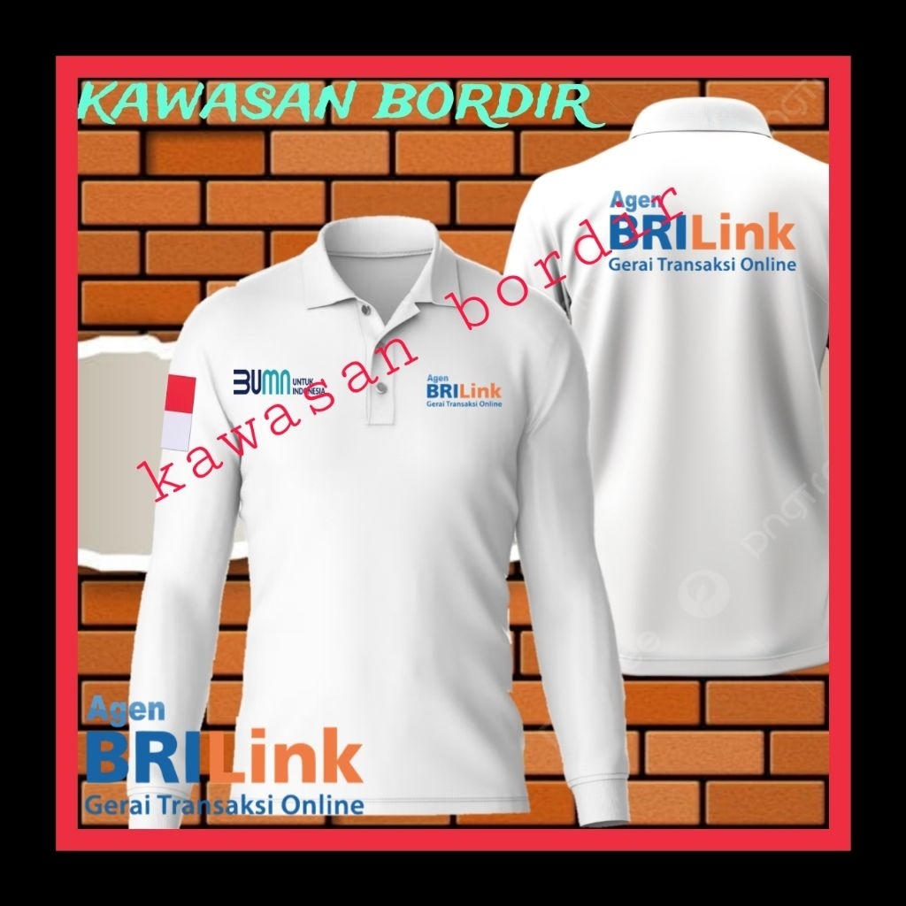Terbaru polo shirt agen brilink seragam agen brilink baju agen brilink kaos agen brilink seragam BUM