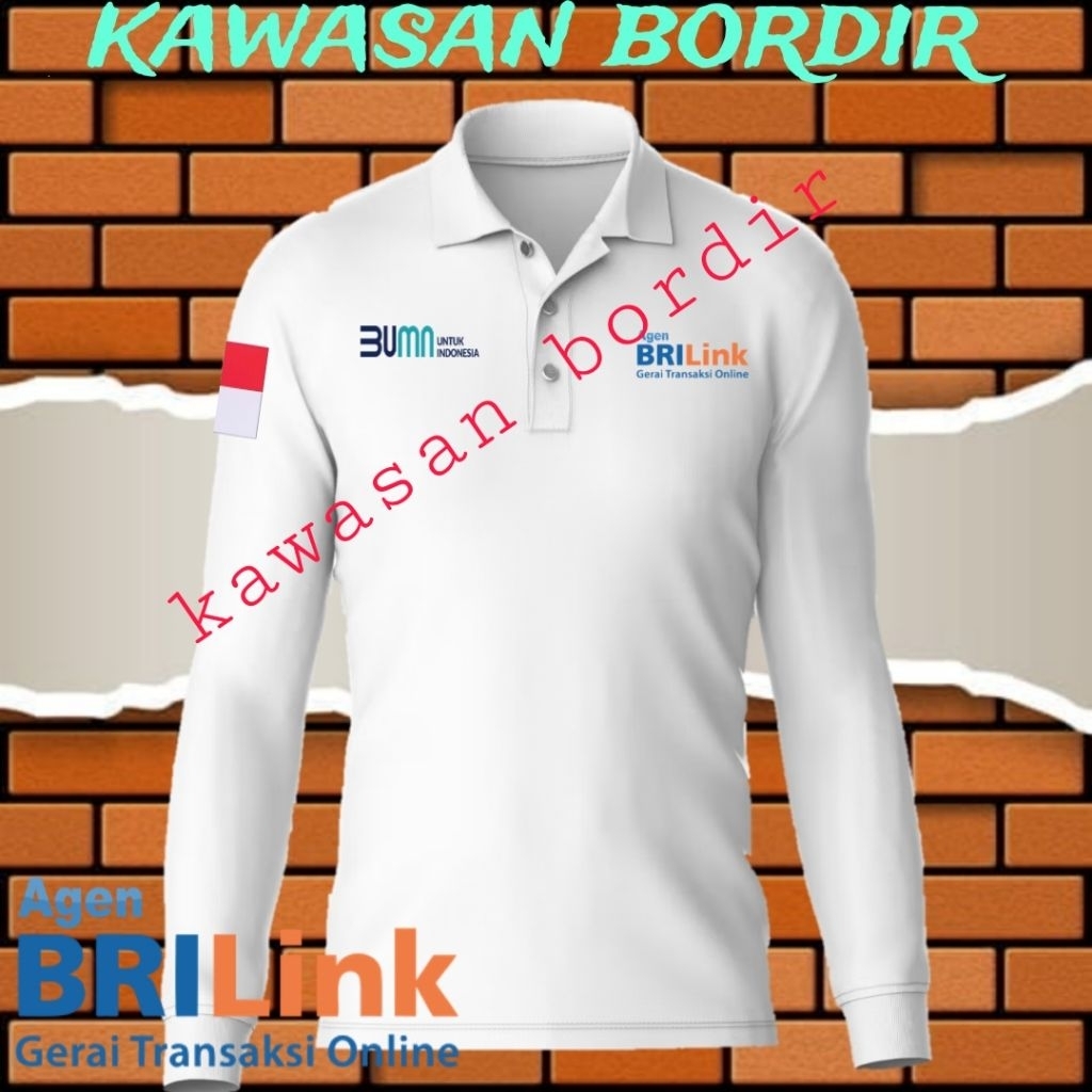 Terbaru polo shirt agen brilink seragam agen brilink baju agen brilink kaos agen brilink seragam BUM