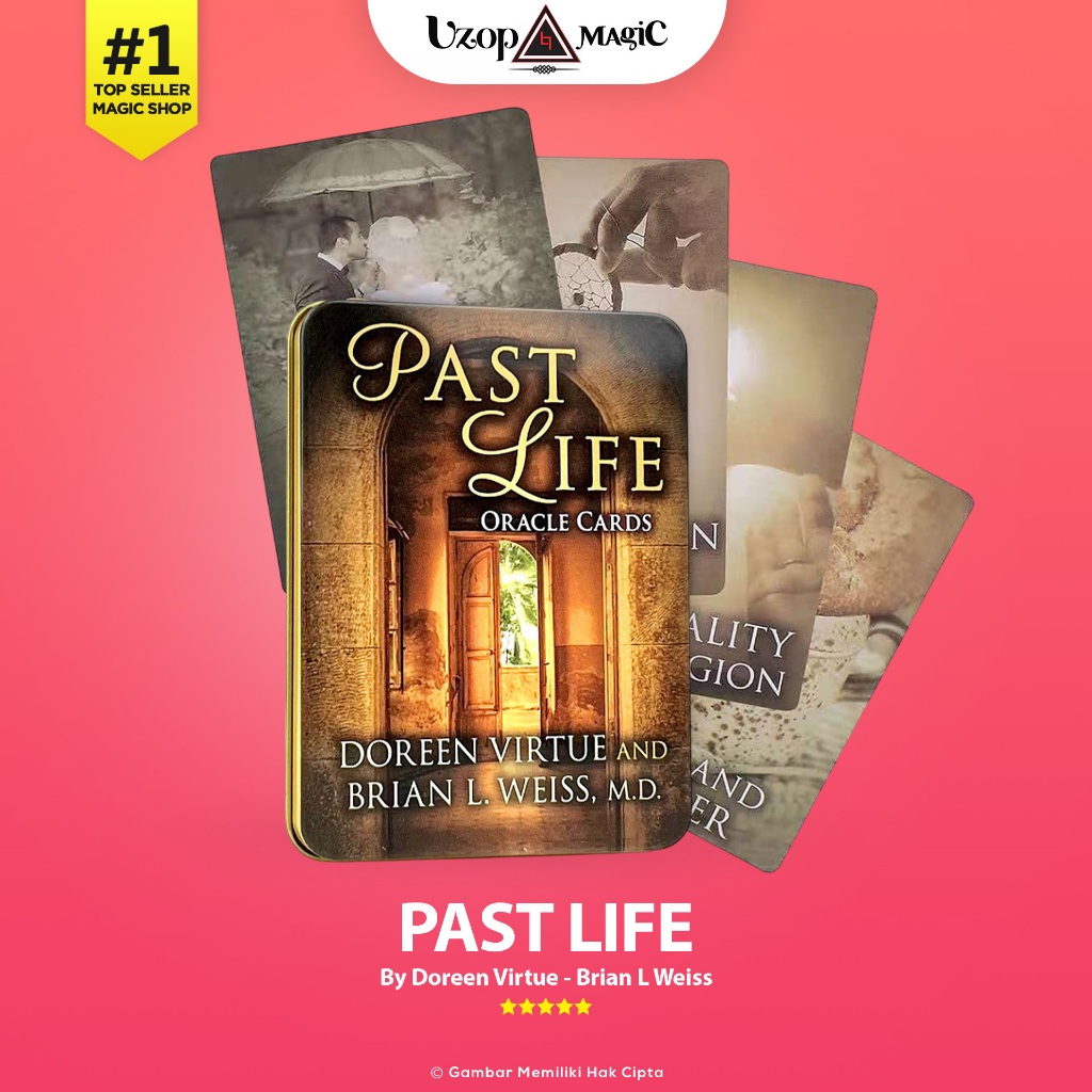 Kartu Oracle Past Life Kotak Besi Tarot Reading - Uzop Magic Shop