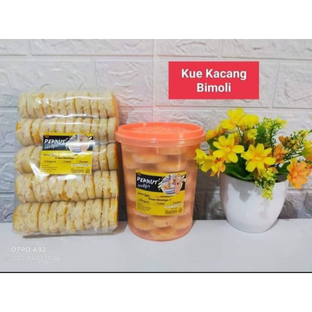 

kue kacang bimoli toples & kemasan plastik