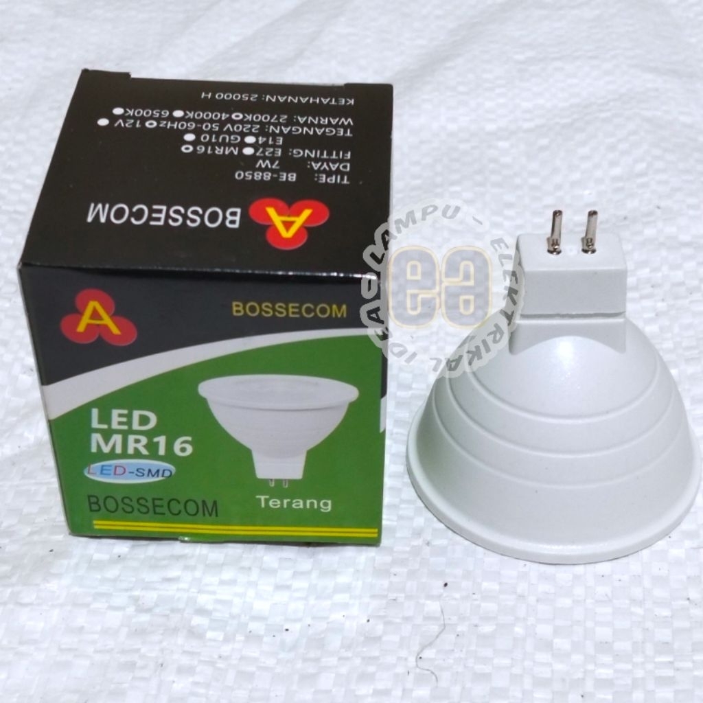 LAMPU SOROT SPOT LIGHT BE-8850 FITTING TANCAP MR 16 BOSSECOM