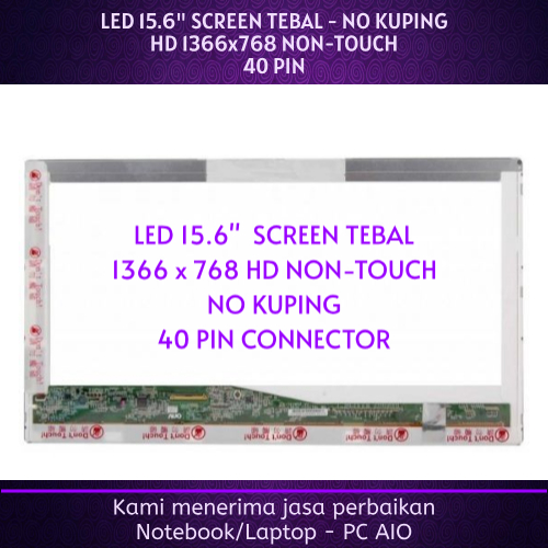 LED LCD 15.6 MSI CX61 CX605 CR620 CR630 CR643 CR650 A6400 CX623 CX640 FX600 FX603 FX610 FX620 FX623 
