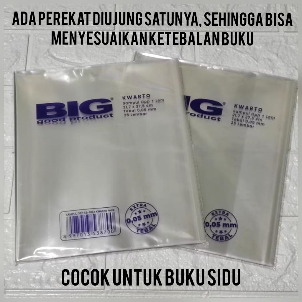 

Sampul Plastik Kwarto 25 lembar - Sampul Buku Opp - Tebal