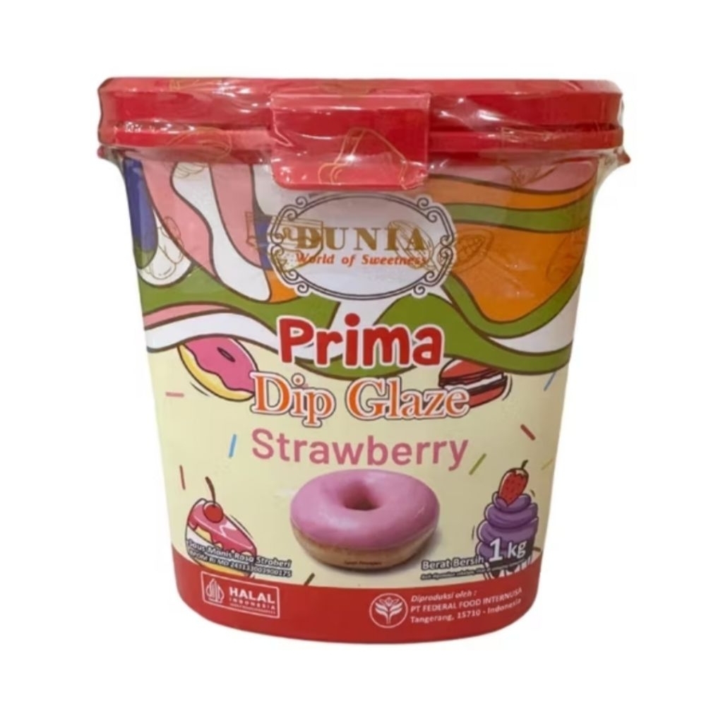 

Dunia Dip Glaze Prima Strawberry 1kg