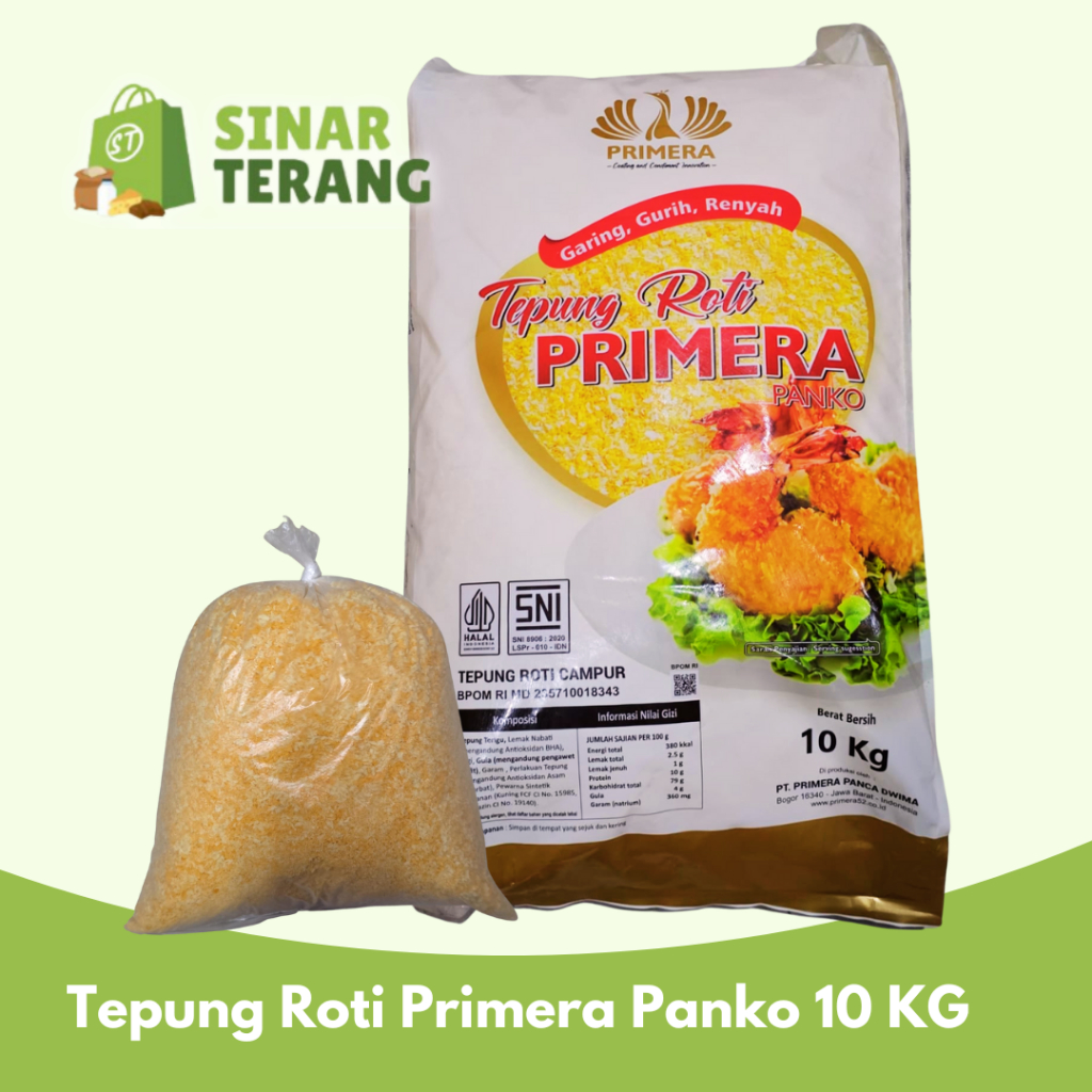 

PRIMERA PANKO MIX BREAD CRUMB eceran / TEPUNG ROTI / PANIR Repack 1 KG