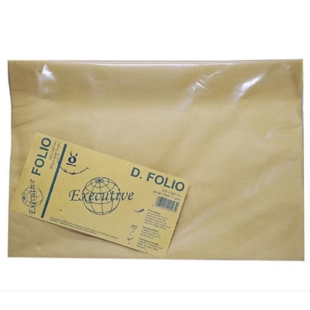 

AMPLOP COKLAT EXECUTIVE D ISI 100 BIJI (NON PEREKAT)