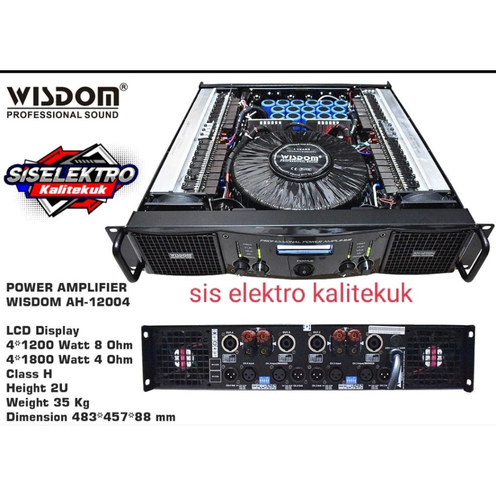 Power amplifier Wisdom AH 12004 Wisdom ah12004