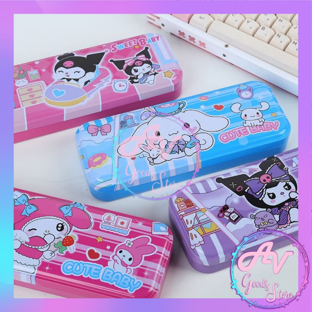 

Kotak Pensil Kaleng Karakter / Tempat Pensil Motif Fancy Lucu / Tepak Pensil