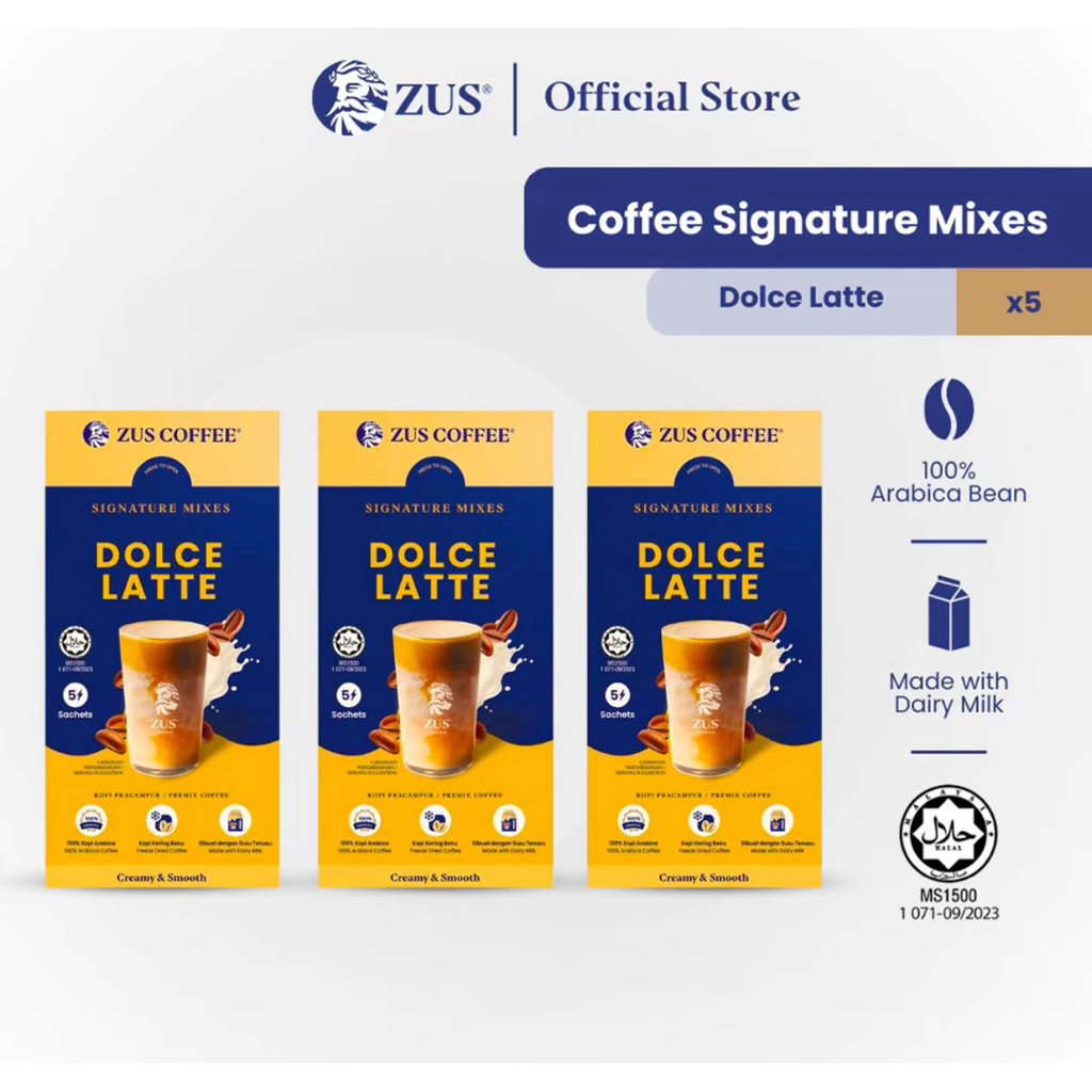 

ZUS signature mixes coffee- Dolce latte 5s (1box )