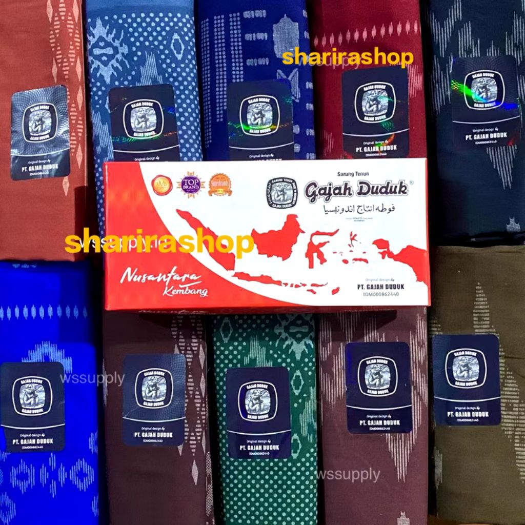 SARUNG GAJAH DUDUK NUSANTARA KEMBANG, SARUNG GAJAH DUDUDK GROSIR, SARUNG GAJAH DUDUS 1 DOS ISI 10 PC