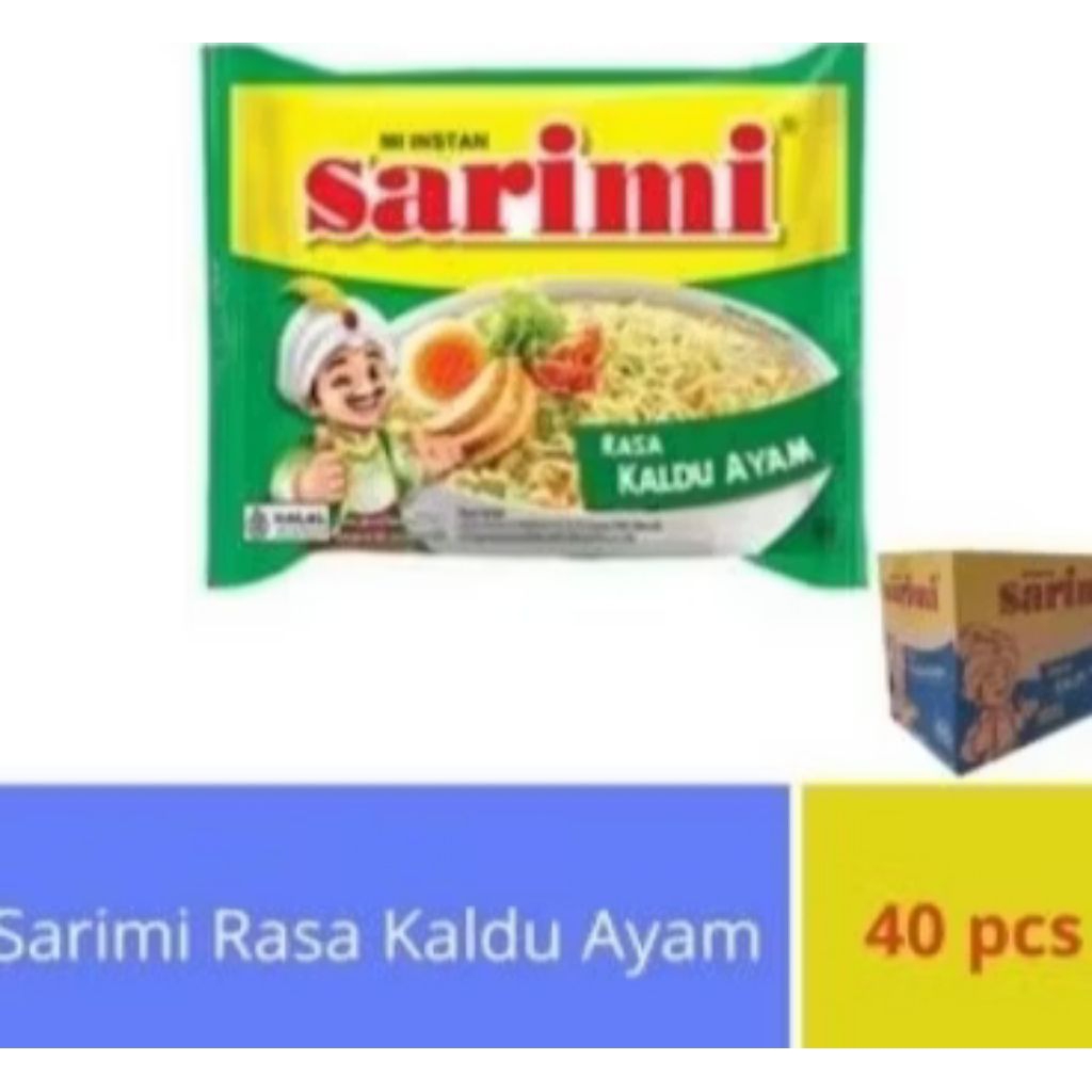 

MI INSTAN SARIMI RASA KALDU AYAM 70 GRAM 1 DUS ISI 40 PCS / MI INSTAN / MIE