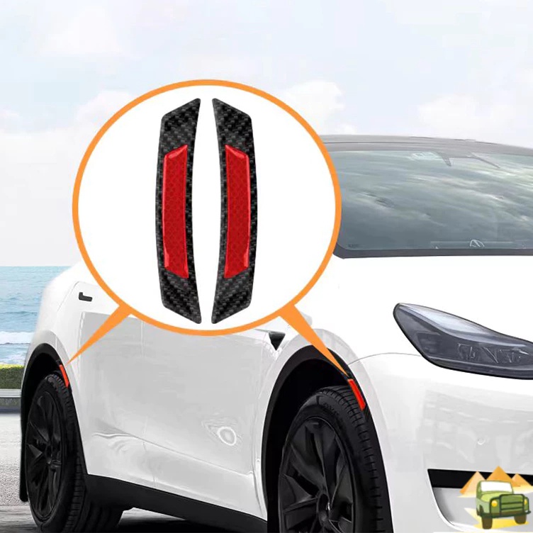 Terbaik Stiker Reflektor MobilStiker Lampu Kaca Mobil BelakangDummy Side Marker Tempel Mata Kucing B