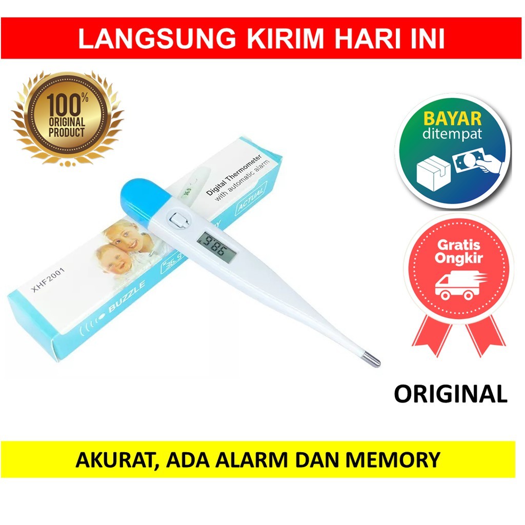 Alat Thermometer Thermo Termometer Termo Digital Suhu Badan XHF2001 XHF 2001 XHF-2001 Pengukur Suhu 