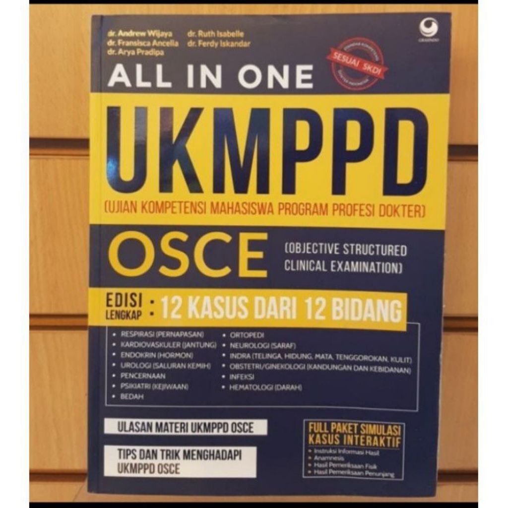Buku All In One Ukmppd Osce Edisi Terlengkap 12 Kasus Dalam 12 Bidang