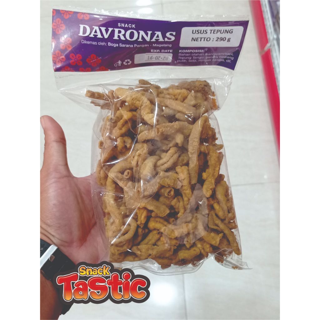 

KERIPIK USUS TEPUNG snack camilan dan oleh-oleh khas Magelang, Jogja, purworejo, wonosobo