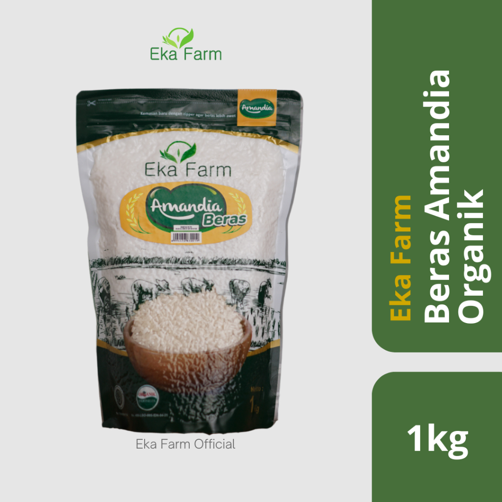 

Eka Farm - Beras Diabetes Amandia Organik Kemasan Vakum 1kg