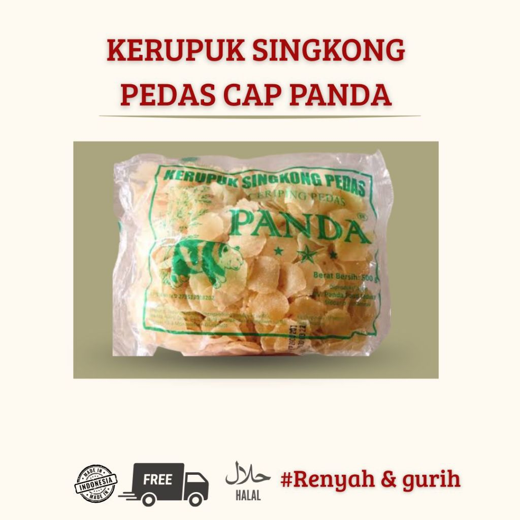

KERUPUK SINGKONG PEDAS CAP PANDA || KERUPUK MENTAH || ENAK DAN GURIH