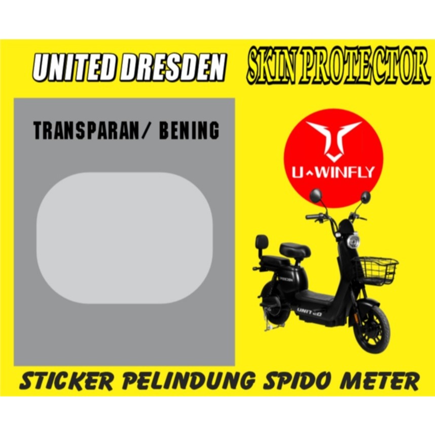 united dresden - sticker antigores spido meter united dresden- garskin protec untuk sepidometer