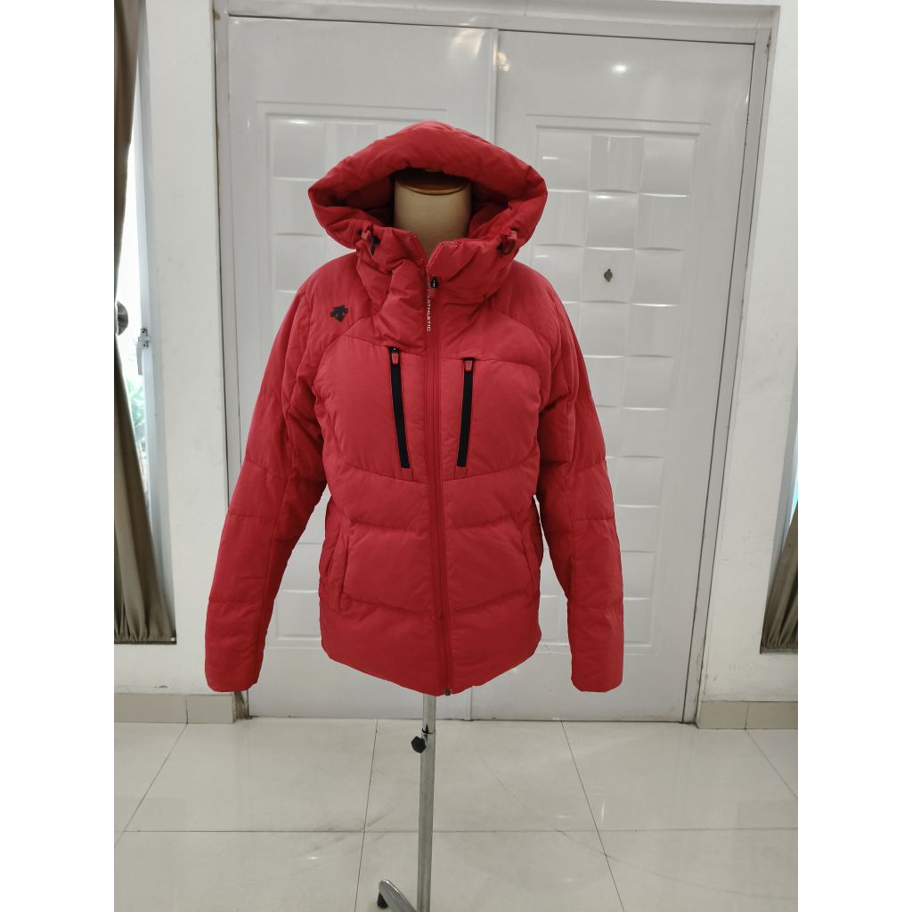 Descente Jacket Bulang Gembul Merah Wanita