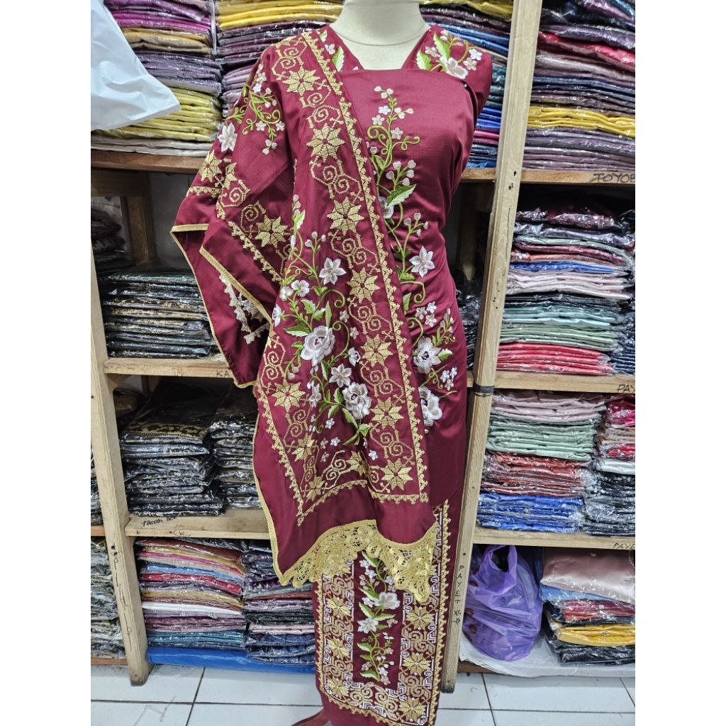 baju songket selendang koto gadang