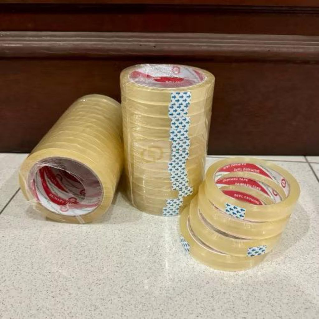 

[ 3 Pcs ] Isolasi Bening Daimaru / Selotip Bening / Stationery Tape / Solasi