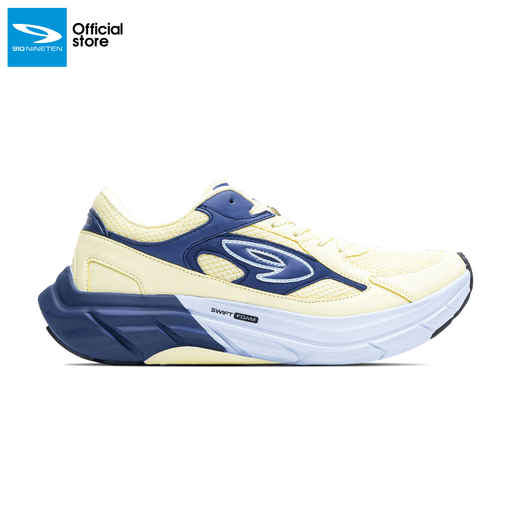 910 Nineten FUUTO HERITAGE LS Sepatu Sport Style - Kuning/Navy/Abu Muda