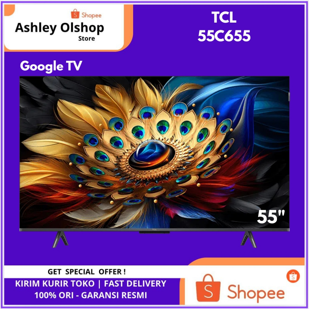 TCL TV 55C655 QLED PRO 4K UHD Smart Google TV 55 INCH TCL TV