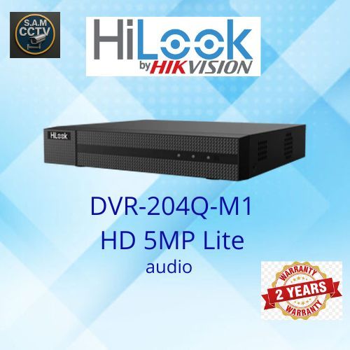 DVR 4CH HILOOK 5MP DVR Hilook 4 Channel 5MP 204Q-M1 Audio