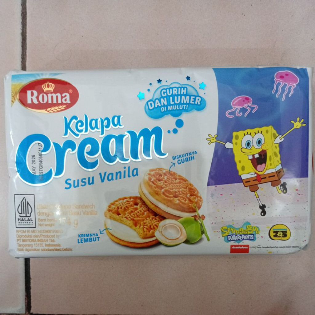 

Roma Kelapa Cream Susu Vanila 174gr 1 Bungkus