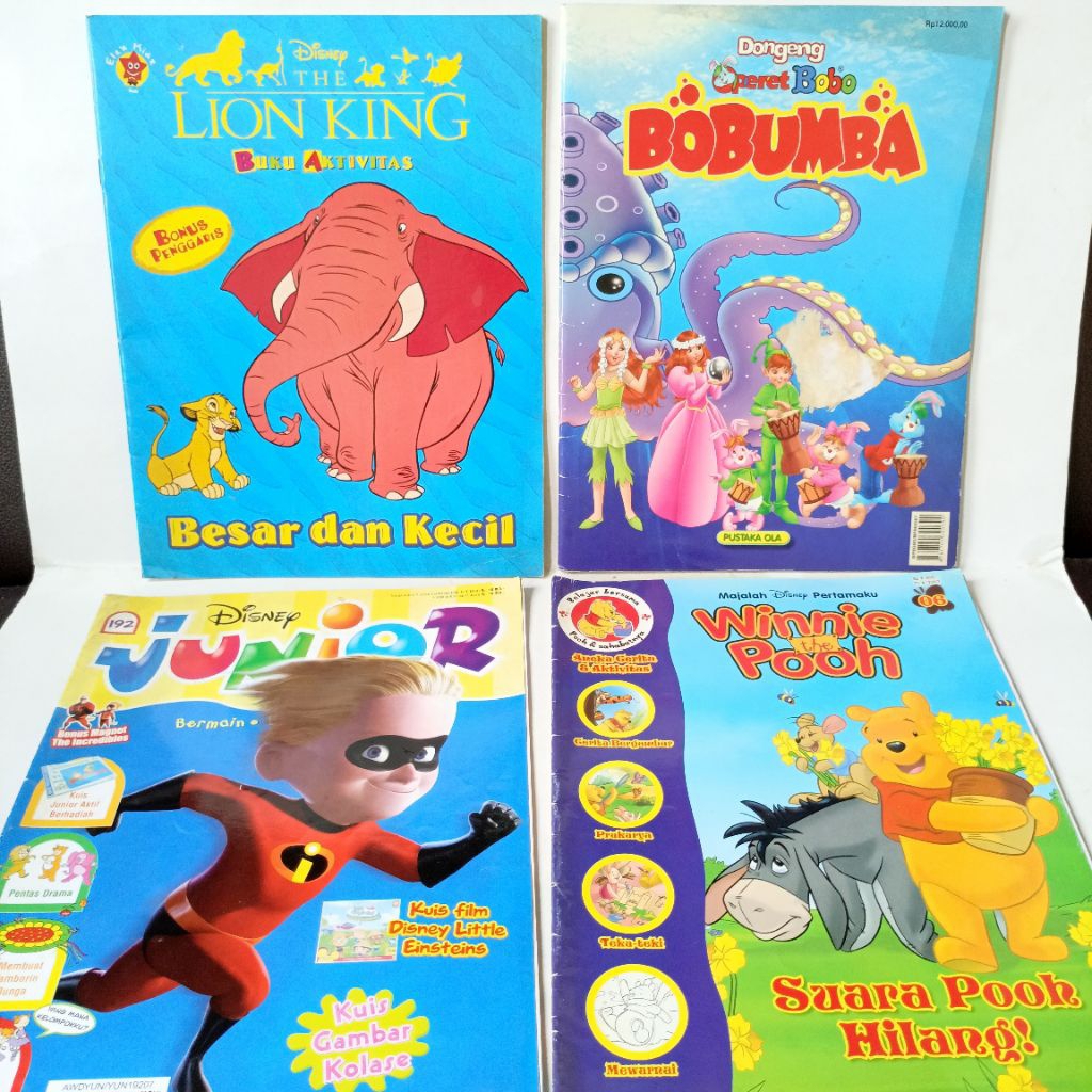 Majalah disney Junior dan buku aktivitas anak