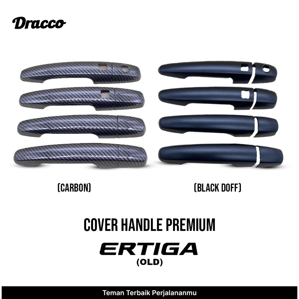 Cover Handle Premium Ertiga Old Carbon Black Doff Tutup Gagang Pintu Mobil Aksesoris Dracco