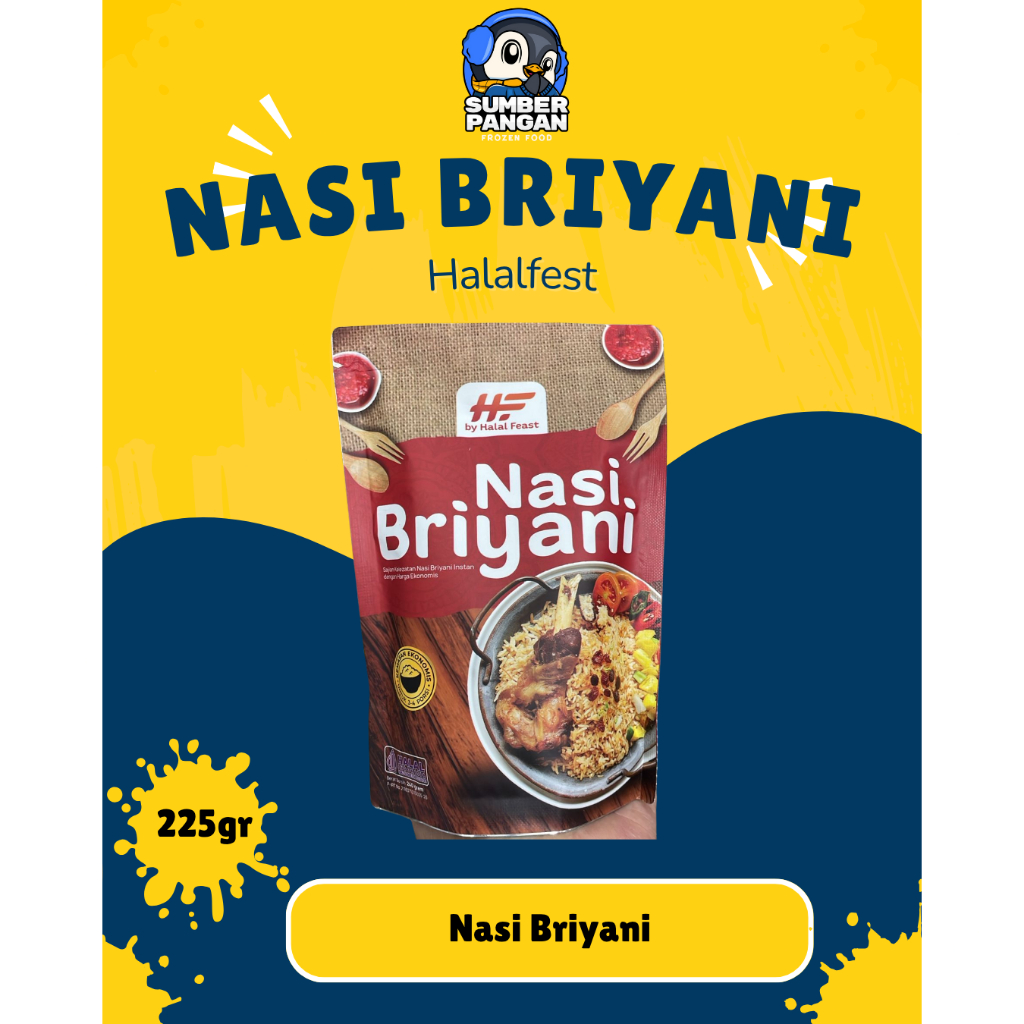 

Halalfest nasi Briyani,nasi Kebuli,nasi kabsah,nasi mandhi225gr