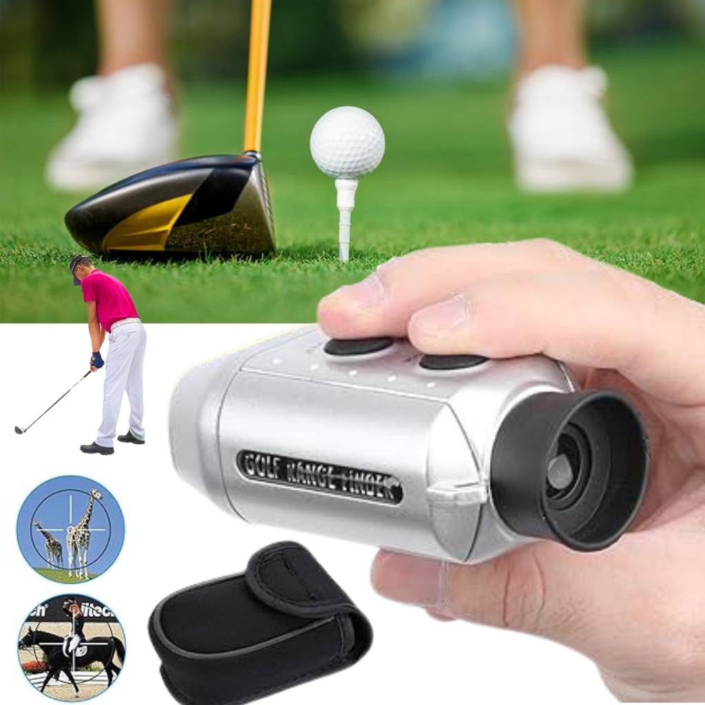 RAJA ADVANTAGE Teropong Pengukur Jarak Golf Akurat Range Finder Hunting Zoom Digital 7x18