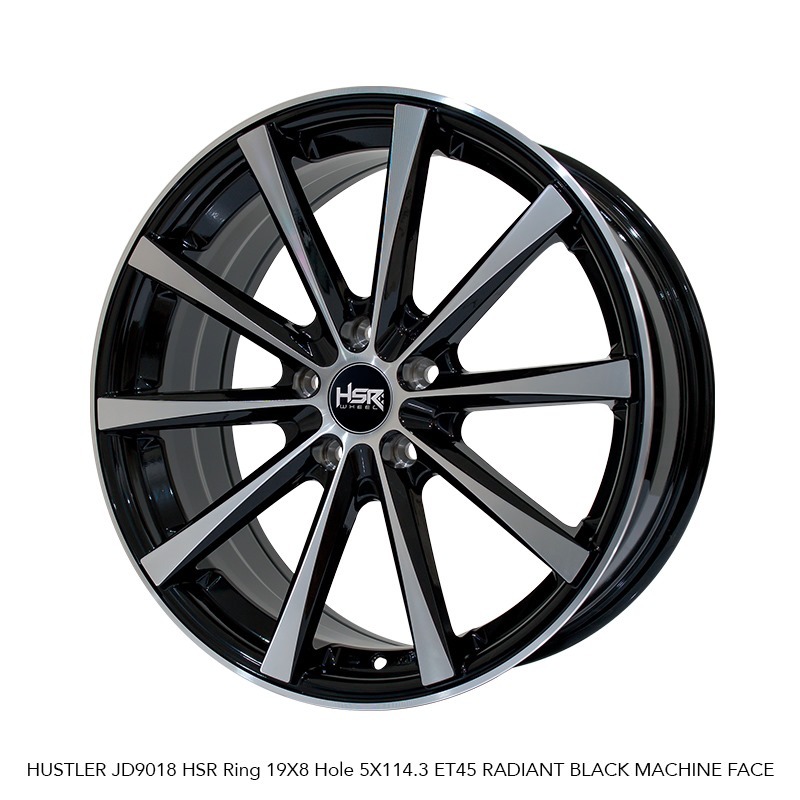 Velg mobil mazda cx9 ring 19 HSR HUSTLER black polis - velg mobil xtrail civic turbo hrv ring 19