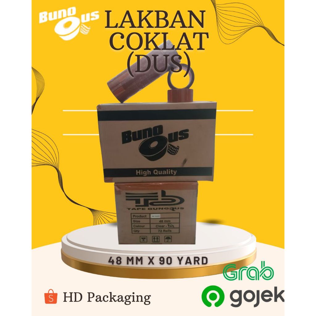 

LAKBAN COKLAT UKURAN 48 MM X 90 YARD