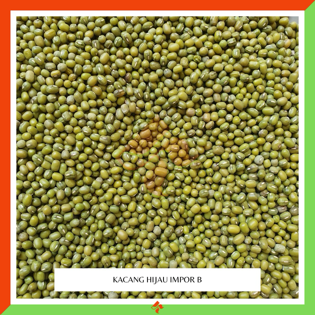 

KAKARA - Kacang Hijau / Kacang Ijo / Mung bean Impor untuk Bubur, Isian Kue Grosir Kiloan