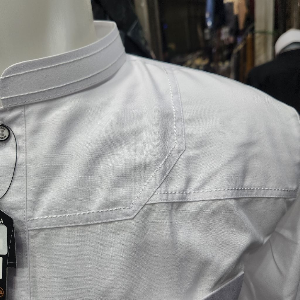 terbaru koko al wafa putih lengan pendek baju muslim lengan pendek al wafa gold