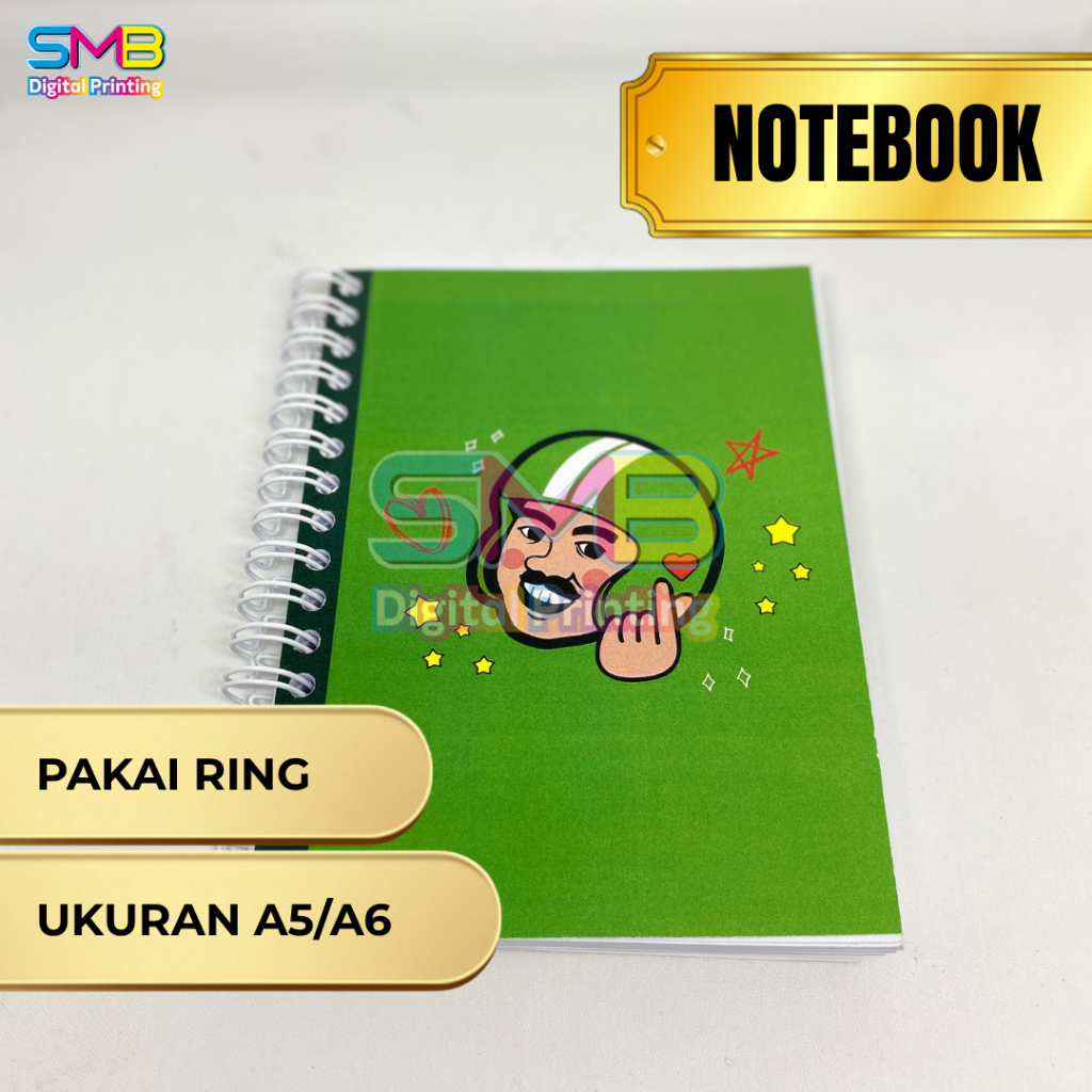 

Cetak Notebook A5 / A6 Custom 80 Lembar